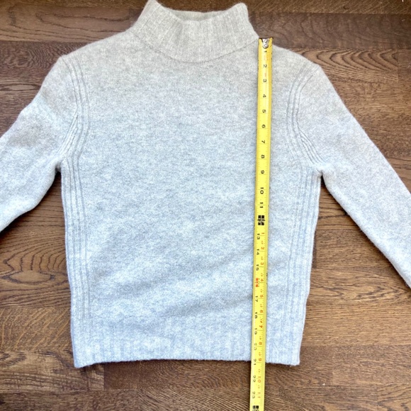 J Crew Mockneck Sweater in Supersoft Yarn in 'Heather Dusk' (light warm grey) - Picture 10 of 10